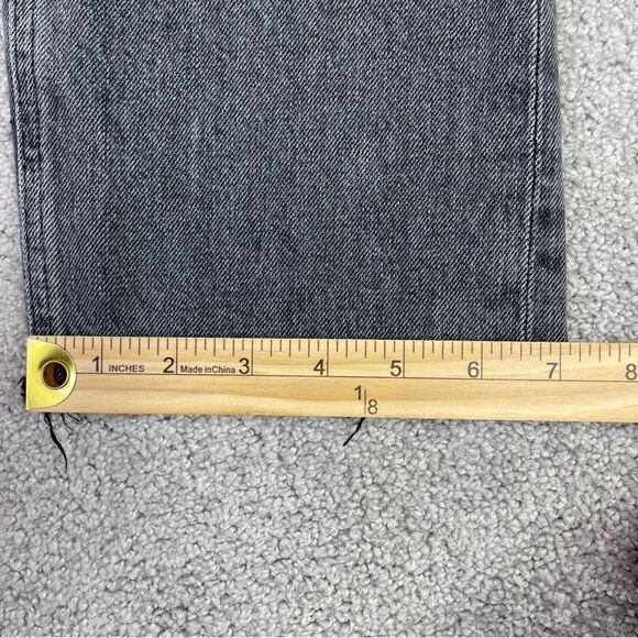 Citizens Of Humanity Sabine Jeans Women’s 26 Gray Straight High Rise Raw Hem - Picture 14 of 15